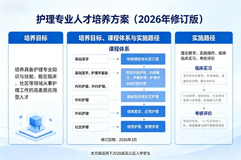 护理专业人才培养方案（2026年修订版）